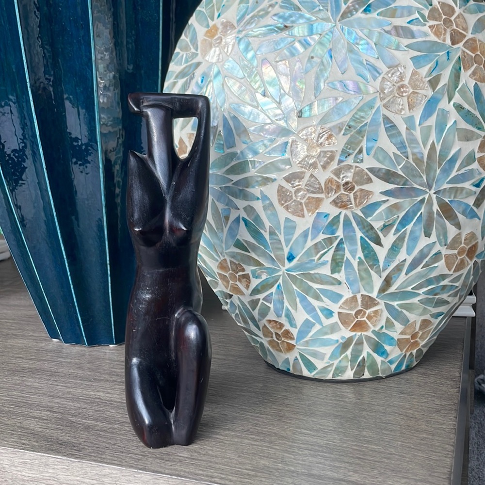 Vintage woman statue